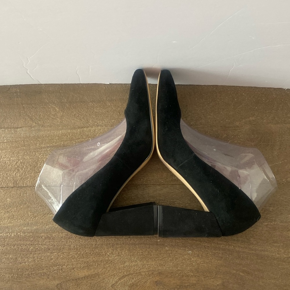 Nine West Black Suede Heels‎ - Picture 4 of 7